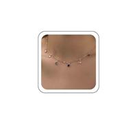 Inateannal Boho Colorful Rhinestone Necklace Chain Crystal Rainbow Choker Necklace Gold Crystal Pendant Necklace Colorful Gem Chain Necklace Jewelry for Women and Girls