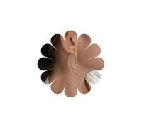 Inateannal Boho Cross Curved Drop Earrings Gold Long Curved Earrings Linear Curved Bar Dangle Earrings Vintage Front Back Curved Earrings Jewelry for Women