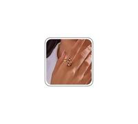 Inateannal Boho Evil Eye Rings Adjustable Open Wrap Ring Red Eye Turkish Rings Vintage Open Knuckle Finger Ring Jewelry for Women