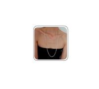 Inateannal Boho Round Snake Necklace Silver Long Snake Chain Necklace Layered Snake Chain Choker Necklace Italian Snake Chain Necklace Minimalism Thin Necklace Jewelry for Women