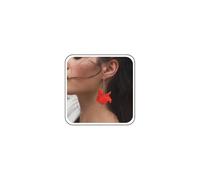 Inateannal Large Resin Red Flower Earrings Acrylic Rose Flower Earrings Resin Big Rose Dangle Earring Statement Floral Petal Drop Earring Jewelry for Women