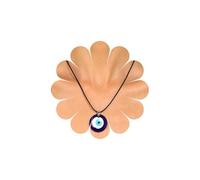 Inateannal Leather Evil Eye Pendant Necklace Blue Large Glass Evil Eye Necklace Black Leather Rope Necklaces Turkish Devil Eyes Necklaces Jewelry for Women