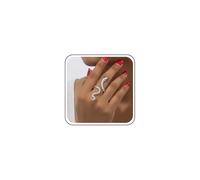 Inateannal Punk Snake Rings Open Adjustable Snake Rings Gothic Snake Wrap Ring Silver Serpent Finger Ring Vintage Serpent Knuckle Rings Animal Snake Index Finger Rings
