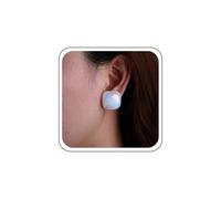 Inateannal Vintage Large Pearl Earrings Square Pearl Stud Earrings White Simulated Pearls Earring Wedding Pearls Bridal Earring Jewelry for Women