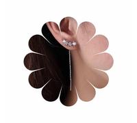 Inateannal Vintage Star Threader Drop Earring Crystal Star Ear Climber Earrings Silver Bar Threader Chain Earrings Rhinestone Star Tassel Earrings Jewelry for Women and Girls