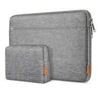 Inateck 13.3 Inch Laptop Case Sleeve Bag Compatible with 13 inch MacBook Air/Pro/Max M3/M2/M1, 14 inch MacBook Air/Pro/Max M3/M2/M1, 13.5 inch Surface Laptop 6/5/4/3, Grey
