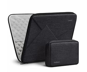 Inateck 13.3 inch Shockproof EVA Laptop Sleeve Compatible with 14 inch MacBook Pro/Max M5 M4 M3 M2 M1 2021-2026, 13 inch MacBook Air/Pro 2012-2017, with Accessory Bag