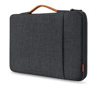 Inateck 360° Protection 15-15.6 Inch Laptop Case Sleeve Compatible with Chromebook Notebook Ultrabook etc, Shock Resistant Protective Carrying Case - Black Grey
