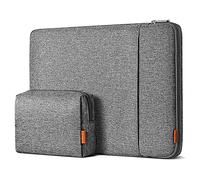 Inateck 360° Protective Laptop Bag with Accessory Bag, Compatible with 15-inch MacBook Air M3 M2 2023-2024, Gray