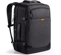 Inateck 38.5-46.2L Expandable Travel Backpack Cabin Rucksack Large Hand Luggage for Airplane Travel with 17.3" Laptop Compartment, Cabin bag Carry on Laptop Backpack for Men and Women