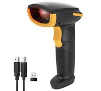 Inateck Barcode Scanner Bluetooth CCD, 1D Handheld Bar Code Reader, with 2,4G Wireless and USB, Plug-and-Play, 2600mAh, Read Screen Digital Barcode, Compatible with Windows, iOS, Android, BCST-24