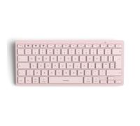 Inateck Bluetooth Keyboard for 3 Multi-Device, UK Layout Compact Wireless Keyboard for iPad Pro/Air/Mini/Windows/Android/iOS/Tablet/PC, Ergonomic Design with Media HotKeys, Slim and Portable, Pink