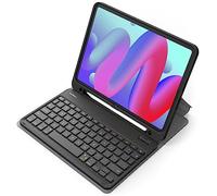 Inateck Case with Keyboard for iPad A16 11th Gen 2025 11 inch/10th Gen 2022 10.9 inch, Detachable Keyboard with Pencil Holder for iPad Air 11" M3 2025/M2 2024, Air 5/4, Pro 11" 4/3/2/1, KB04002 Black