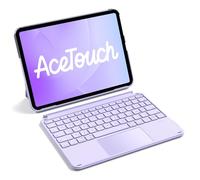 Inateck Case with Keyboard, Ultralight Keyboard for iPad 10/11 Generation A16 2025 11 Inch, iPad Air 11 Inch M3/M2 (2025/2024), Air 5/4, Pro 11 4/3/2/1, Removable, with Touchpad, QWERTZ, AceTouch