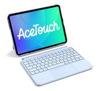 Inateck Case with Keyboard, Ultralight Keyboard for iPad 10 Generation, iPad Air 6 11 Inch 2024, iPad Air 5/4 10.9 Inch, iPad Pro 11 4/3/2/1 Gen, Removable, with Touchpad, QWERTZ, KB04122