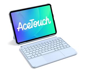 Inateck Case with Keyboard, Ultralight Keyboard for iPad 10 Generation, iPad Air 6 11 Inch 2024, iPad Air 5/4 10.9 Inch, iPad Pro 11 4/3/2/1 Gen, Removable, with Touchpad, QWERTZ, KB04122