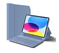 Inateck Detachable Keyboard case for iPad A16 11th Gen 2025/10th Gen 2022 | keyboard for ipad Air 11" M4/M3/M2, Air 5/4, Pro 11", 3-Angle Stand, Classic Design, Pencil Holder, Sea Blue