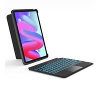 Inateck Detachable Keyboard Case for iPad Air 11 inch M3 2025/M2 2024, Keyboard with Trackpad for Air 7/6/5/4 Gen, iPad Pro 11" 4/3/2/1, 7-Color Backlight, Vertically/Horizontally, KB04111 Black