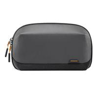 Inateck 180° Open Cable Organiser Bag Electronics Accessories Travel Bag Gadgets Organizer Splashproof, Gadgets Organizer Pouch Tech Pouch Storage Bag Tech Pouch with Handle, AB03007 Gray