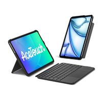 Inateck for iPad 11th/10th Gen Case with Keyboard,for iPad 10th(10.9")/11th Gen(2025 A16),Air 11" M3/M2,Air 6/5/4th,Pro 11 4/3/2/1th,Ultralight Detachable Keyboard with Touchpad, AceTouch Graphite