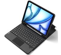 Inateck Keyboard Case for iPad 10 Generation A16 2025 11", Air 11" M3/M2 (2025/2024), Air 5/4, Pro 11 4/3/2/1, with Touchpad and Pen Holder, Removable, QWERTZ, Classic N0001