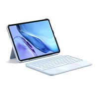 Inateck Keyboard Case for iPad A16 11th Gen 2025/10th Gen 2022 (11/10.9 inch), Ultralight Keyboard with Touchpad for iPad Air 11 inch M3 2025/M2 2024, Air 5/4, Pro 11 4/3/2/1, Detachable, KB04122 Blue