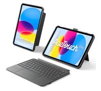 Inateck Keyboard Case for iPad A16 11th Generation 11 inch/10th Gen 10.9" | 5.1" Multi-Touch Touchpad, Vertical/Horizontal Stand, Detachable, with Pencil Holder, QWERTY, Ace Touch, Black
