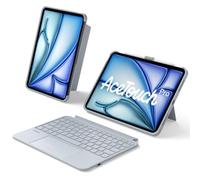 Inateck Keyboard Case for iPad Air 11", 5.1" Full-Area Trackpad | Detachable Keyboard For Air 11" M4/M3/M2, Air 5/4, Pro 11",with Pencil Holder, 360° Protection ,AceTouch Pro,Blue