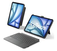 Inateck Keyboard Case for iPad Air 11", 5.1" Full-Area Trackpad | Detachable Keyboard For Air 11" M4/M3/M2, Air 5/4, Pro 11",with Pencil Holder, 360° Protection ,AceTouch Pro,Black