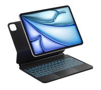 Inateck Magnetic Keyboard Case for iPad Air 11 Inch M4 2026/M3 2025/M2, Air 5/4 Gen 10.9 Inch, Magic Keyboard for iPad Pro 11" 4/3/2/1 Gen, Floating Cantilever Stand, 7-Color Backlight, with Trackpad
