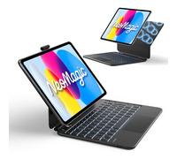 Inateck NeoMagic Magnetic Keyboard Case for iPad A16 11th Generation 2025 11 inch/10th Generation 10.9 inch, Large Multi-Touch Trackpad, LED Power Display, 7 Color Backlit, QWERTY, with Pen Holder, Ne