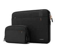 Inateck Shockproof Water-Resistant Laptop Sleeve with Accessory Bag, Compatible with 13-inch MacBook Air/Pro M4 M3 M2 M1 2016-2025, 13-inch iPad Pro/Air M4 M2 2024, Black