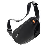 Inateck Sling Bag X-Lite, 3.5L Lightweight Crossbody Shoulder Chest Belt Bum Bag with Quick-Adjust Strap, Water-Resistant Waist Fanny Pack for Men, Women, Travel, Daily Use, Cycling, Hiking, Black