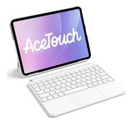 Inateck Ultralight Keyboard Case with Touchpad for iPad A16 11th Gen 2025/10th Gen 2022 (11/10.9 inch), Detachable Keyboard for iPad Air 11" M4 2026/M3/M2, Air 5/4, Pro 11" 4/3/2/1, UK Layout, White