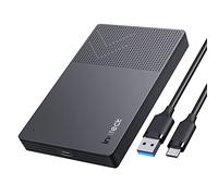 Inateck USB 3.2 Gen 2 Hard Drive Enclosure for 2.5 Inch SSDs and HDDs, Up to 6Gbps Super Fast Data Transfer, with UASP & TRIM, Tool-free External SSD HDD Enclosure for Windows Linux macOS, PS4, Xbox