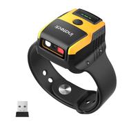 Inateck Wireless 2D Barcode Scanner, Watch-Style Bluetooth Barcode Scanner, Ultra-Light and Portable QR Code Scanner with Voice Control Support, Compatible with Windows/macOS/Linux/Android/iOS Systems