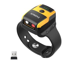 Inateck Wireless 2D Barcode Scanner, Watch-Style Bluetooth Barcode Scanner, Ultra-Light and Portable QR Code Scanner with Voice Control Support, Compatible with Windows/macOS/Linux/Android/iOS Systems
