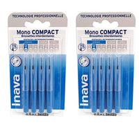 Inava Mono Compact Brushes 0.8 mm, Blue, Pack of 8