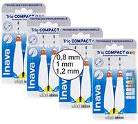 Inava Trio Compact 1 Brush Heads 2. 3 Spaces Narrow System Complete Set of 4