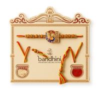 Inayat Dreams Rakhi for Brother with Gift | Set of Rakhi | Mini Card | Roli Tika - Rakshabandhan Bracelet for Brother