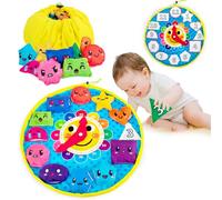 Inbeby 12 Pack Shapes Bean Bags - Educational Sensory Toys for Toddlers -Clock Beanbag Preschool Learning Activities Matching Games for Toddlers 1-3 year olds to Learn Colors, Shapes, Numbers