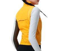 INBIKE Cycling Gilet Women Vest Jacket Windproof Lightweight Breathable Nylon Bicycling Sports Reflective Waterproof Yellow L
