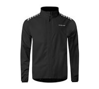 INBIKE Cycling Jacket Waterproof Mens Reflective Rain Jacket Running Mountain Hiking Walking Windproof Outdoor Sports Raincoat Men Women lightweight Coat Black 2XL