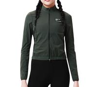 INBIKE Waterproof Jacket Womens Windproof Cycling Breathable Lightweight Bicycling Sports Golf Hiking Camping Reflective Coat Green L