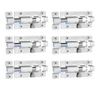 INBOF 6 Pack Slide Lock, 3 Inch Barrel Bolt Latch, Premium Door Bolt Lock, Stainless Steel Slide Bolt Latch, Thickened Slide Latch Lock with 36 Screws, Slide Locks for Inside Door