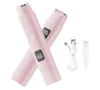 INBOLM 2 in 1 Electric Lady Shaver Dual Head Shaver Women Rechargeable Ipx7 Waterproof, Wet and Dry, Suitable for Women's Legs, Arms, Armpits and Genitals, Including Brush and Data Cable (Pink)