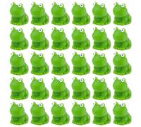 INBOLM 30 Pcs Mini Frogs, Tiny Dino Resin Animals Frog Toy Gifts for Fairy Garden, Cute Small Frogs, Desktop Decorative Ornament