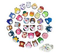 INBOLM 33Piece Fun Cute Shoe Charms for Croc Charms DIY Accessories Shoes Buckle Decorative Accessories Perfect for Beach, Bags, Birthday Party Favor Gifts Ideal for Kids, Girls and Adults