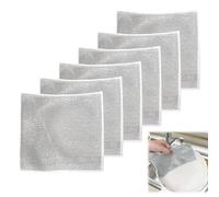 INBOLM 6pcs Wire Cleaning Cloth Multipurpose Wire Dishwashing Rags For Wet And Dry Wet And Dry Wire Dishwashing Cloth,Wire Dishwashing Rags Household Descaling Wire Cleaning Cloth