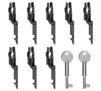 INBOLM 8 Pcs Fire Alarm Test Key 2 Emergency Button Reset Keys, Emergency Call Point Test Keys for Fire Safety Inspection in Schools,Shopping Malls,Hospitals